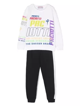 Cesare Paciotti 4Us спортивный костюм из джерси с логотипом, черный