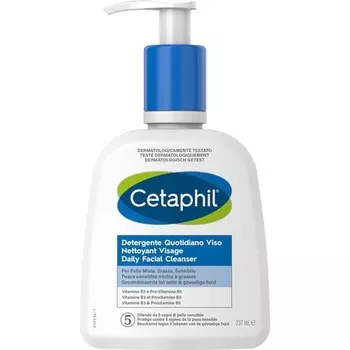 Cetaphil Ежедневное очищающее средство для лица с глицерином, пантенолом и ниацинамидом 237 мл