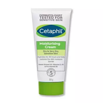 Cetaphil Увлажняющий крем 100 г. Сухая и очень сухая чувствительная кожа, white
