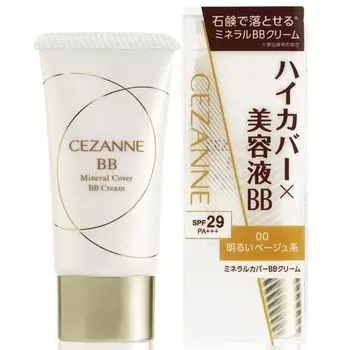 Cezanne Минеральный крем Cover Bb 30г. 00 Ярко-бежевый, Bright Beige