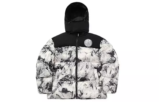 CF пуховик мужской черный пепельный дымчатый Lining, черный