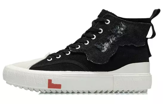 CF Скейтбординг Обувь Мужская Высокая Черный/облачно-белый Lining