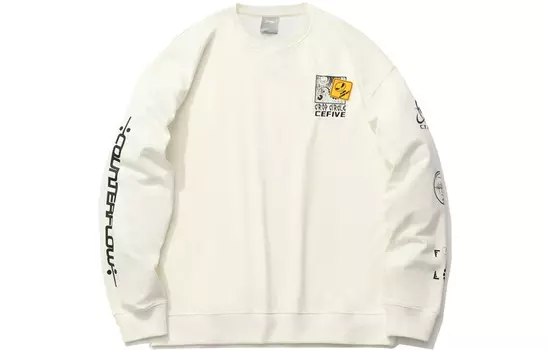 CF Толстовка унисекс молочно-белая Lining, слоновая кость
