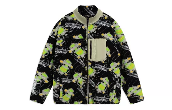 CF Tracing Velvet Jacket Unisex Black Jacquard Lining, черный