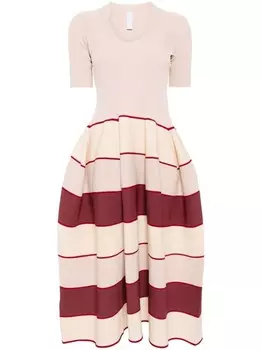 CFCL платье Pottery с воротником-стойкой, красный