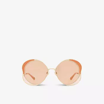 Ch0024s солнцезащитные очки gemma в оправе-бабочке из металла и ацетата Chlo, розовый