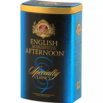 Чай Basilur -Цейлонский черный 100г -листовой, без добавок-АНГЛИЙСКИЙ ДЕНЬ