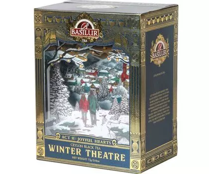 Чай BASILUR Цейлонский Orange Pekoe с вишней, папайей и цветками василька 75г