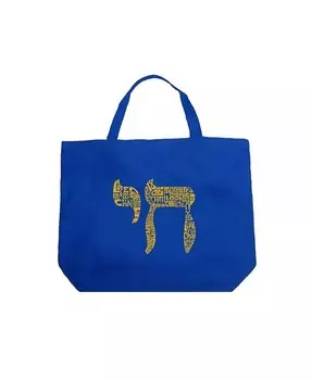 Чай — большая сумка-тоут Word Art La Pop Art, красный