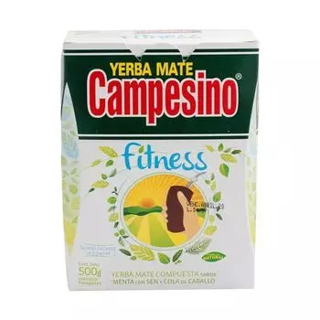 Чай Йерба мате Campesino Fitness 500г | Чай Йерба Мате из Парагвая | Чай Мате с добавлением трав | Чай Матэ листовой 0,5кг