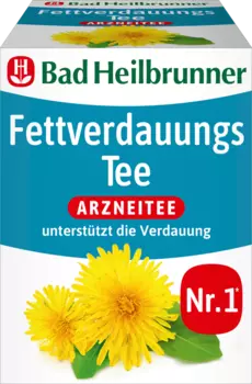 Чай лечебный чай для расщепления жиров (8 пакетиков) 14,4 г Bad Heilbrunner