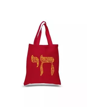 Чай — маленькая большая сумка Word Art La Pop Art, черный