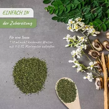 Чай Моринга 400г мелко нарезанный Erlesene-Naturprodukte Gmbh