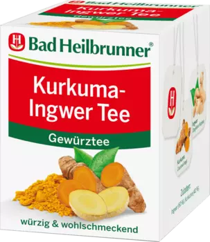 Чай пряный куркума имбирь (8 пакетиков) 8г Bad Heilbrunner