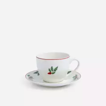 Чайная чашка с блюдцем Christmas Crown Basics El Corte Ingls, белый