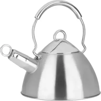 Чайник GSW "Мираж", нержавеющая сталь 18/8, (1 шт), ностальгический, индукционный 20 см + высота 11,0 см, цвет edelstahlfarben