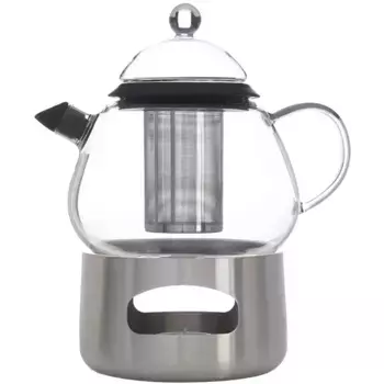 Чайник SABATIER International, 1,2 л, (набор, 3 шт.), боросиликатное стекло, 1,2 л, цвет Transparent