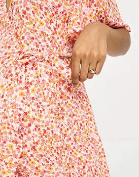 Чайное платье макси с запахом спереди для беременных Vero Moda