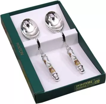 Чайные ложки Castle Enterprise (Minton) Haddon Hall, набор из 2 шт., производство Япония, подарочная упаковка, Tea Spoons, Set Of 2, Small