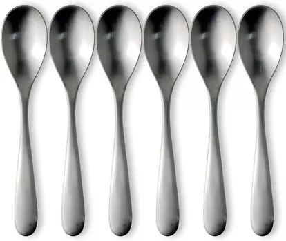 Чайные ложки NT-5, набор из 6 шт., нержавеющая сталь, производство Япония. Nagao