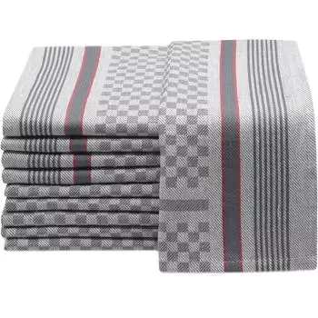 Чайные полотенца набор Zollner, антрацитовый