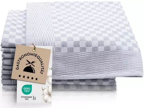 Чайные полотенца набор Zollner, антрацитовый