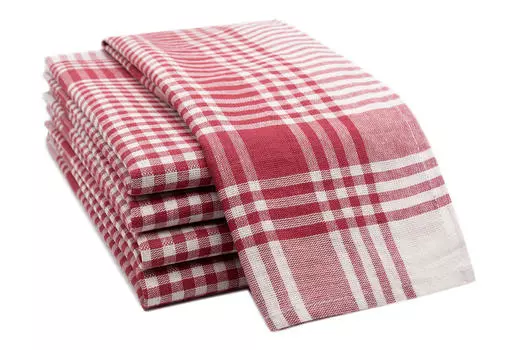 Чайные полотенца набор Zollner, красный