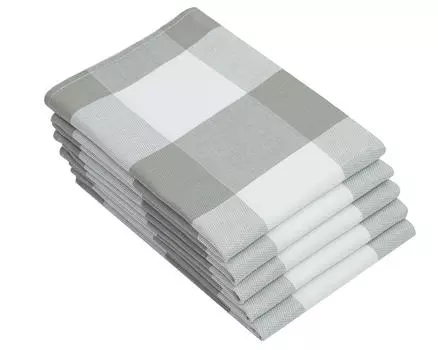 Чайные полотенца набор Zollner, серый