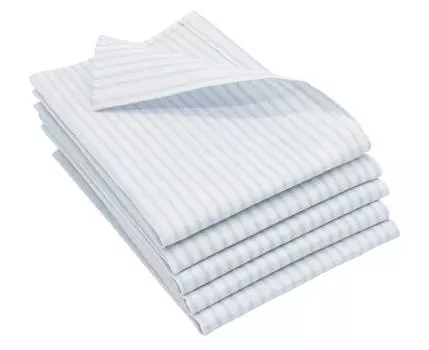 Чайные полотенца набор Zollner, светло-синий