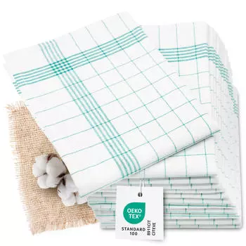 Чайные полотенца набор Zollner, зеленый