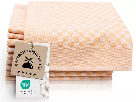 Чайные полотенца набор Zollner, золотой