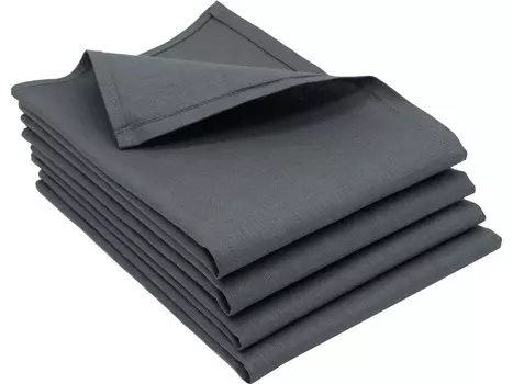 Чайные полотенца Zollner, 50x70 см, антрацит