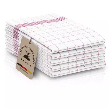 Чайные полотенца Zollner, 50x70 см, красный