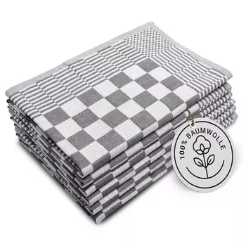 Чайные полотенца Zollner, 65x65 см, антрацит