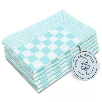 Чайные полотенца Zollner, 65x65 см, зеленый