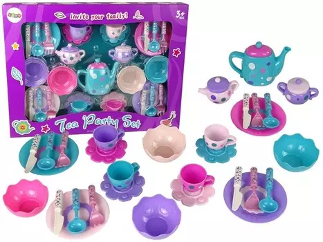 Чайный сервиз, чашки, тарелки, столовые приборы, пиалы Lean Toys