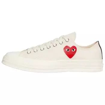 Чак Тейлор All Star 70 Ox Comme Des Garcons PLAY Single Heart Milk Converse