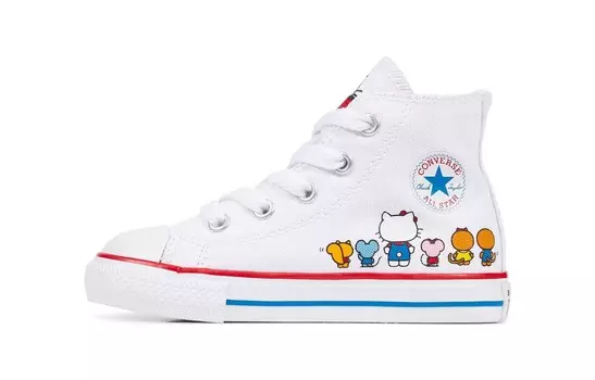 Чак Тейлор All Star Привет Hello Kitty White TD, кроссовки Converse