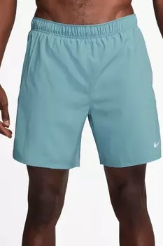 Challenger dri fit 7 дюймов шорты для бега 2 в 1 Nike, бирюзовый