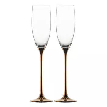 Champagne Exclusive - Подарочный набор бокалов для шампанского медных в подарочной упаковке 2 шт / 180 мл Eisch, медный/прозрачный