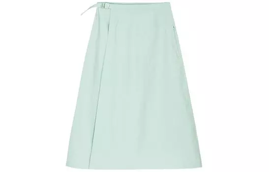 Champion All Weather Series Повседневная длинная юбка женская Haze Green Anta