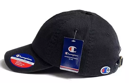Champion Бейсболка хлопковая унисекс черная