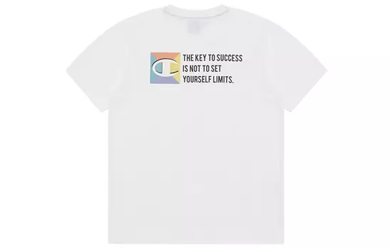 Champion Футболка «Чемпион» унисекс, Белый (маленький ЛОГОТИП)