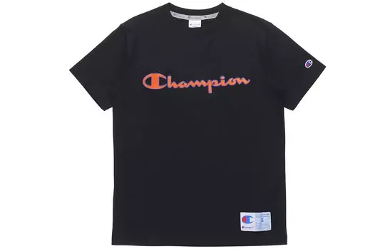 Champion Футболка японская версия унисекс черная
