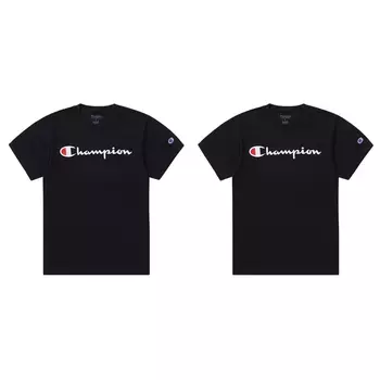 Champion Футболка унисекс, 2 шт., черные