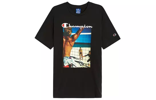 Champion Футболка унисекс черные