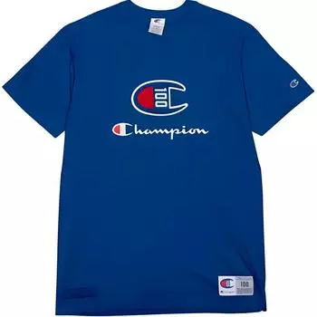 Champion Футболка унисекс королевского синего цвета
