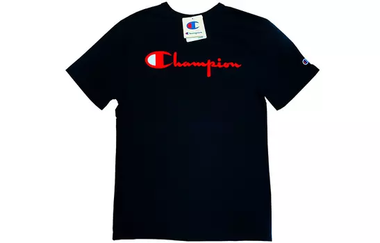 Champion Футболка унисекс, версия для США, черная