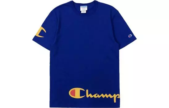 Champion Футболка унисекс, версия для США, королевский синий