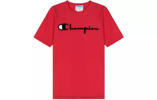 Champion Футболка унисекс, версия для США, красная